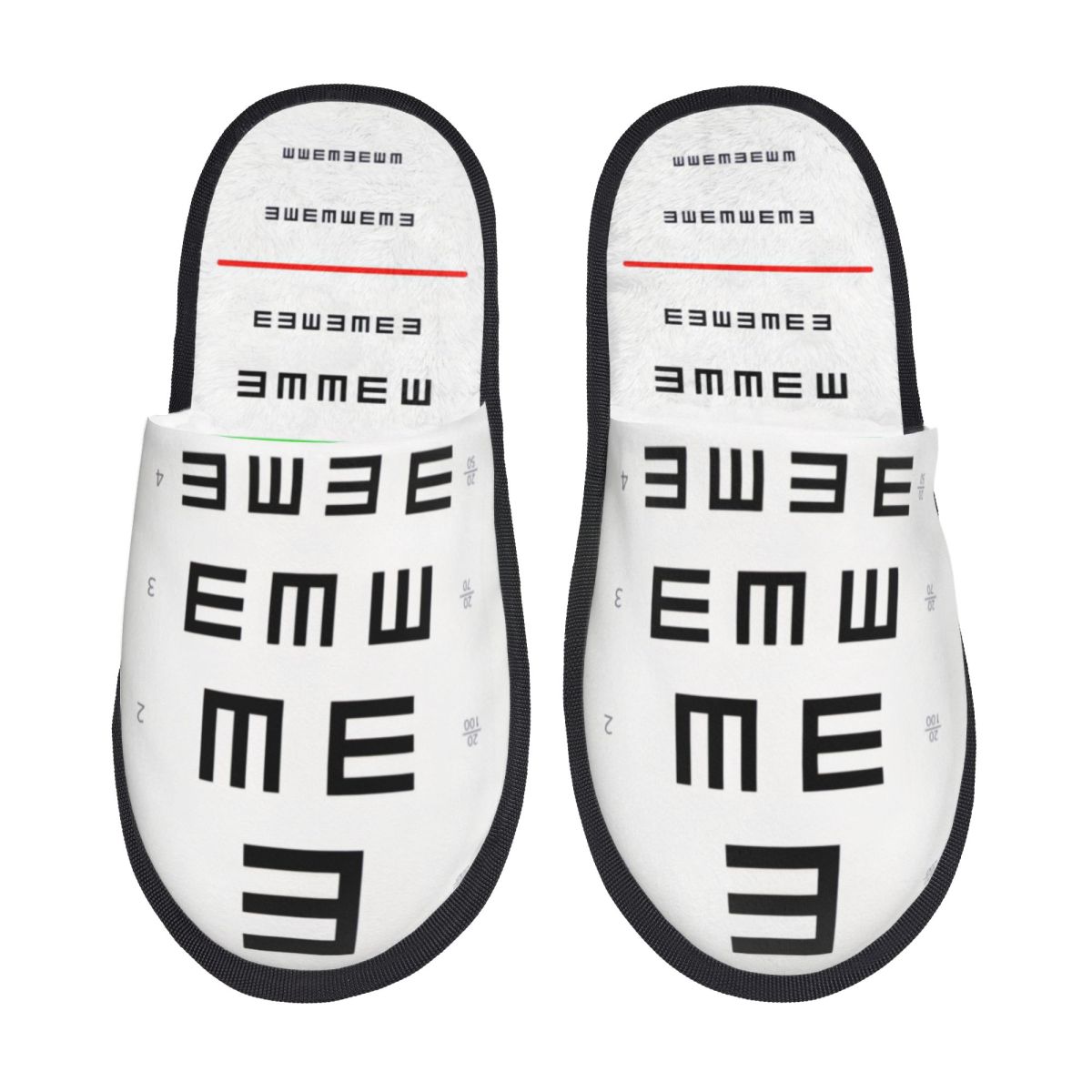 Women Shoes Chart Size - Pantuflas personalizadas con tabla de optometría,