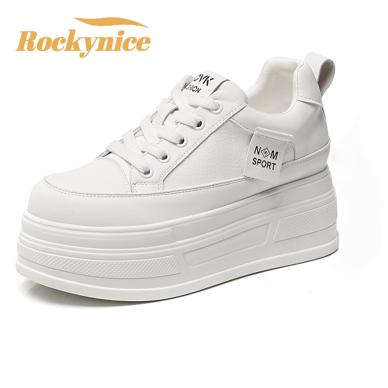 Wedge Heeled Sneaker - Zapatillas Deportivas de Plataforma Alta para