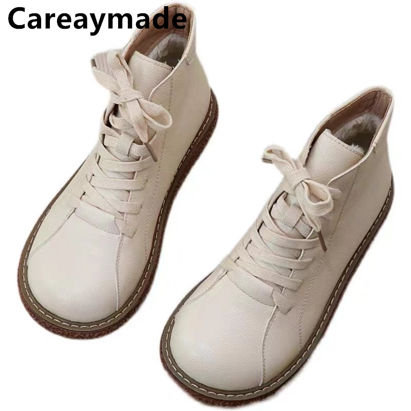 Women'S Shoes Big Feet - Careaymade-Botas de Encaje Vintage para mujer,