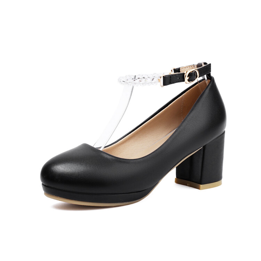Women Shoes Jd - QPLYXCO-Zapatos De cuero con correa en