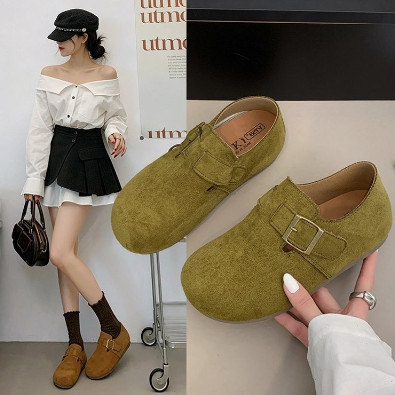 Women Shoes Loafers - Zapatos Birken de gamuza con parte