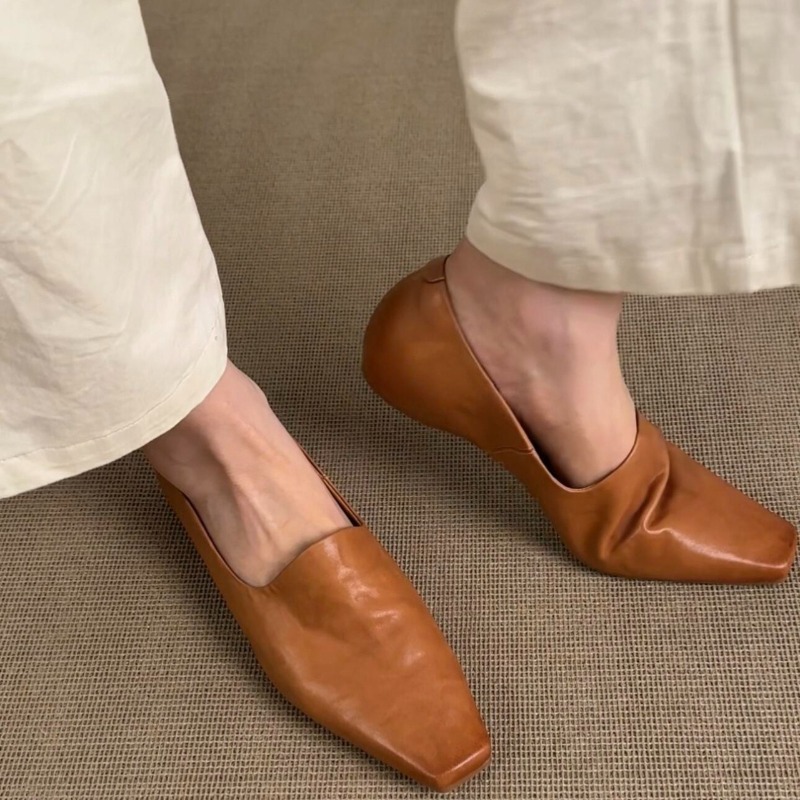 Women Shoes Loafers - Mocasines Planos Retro para Mujer, Estilo
