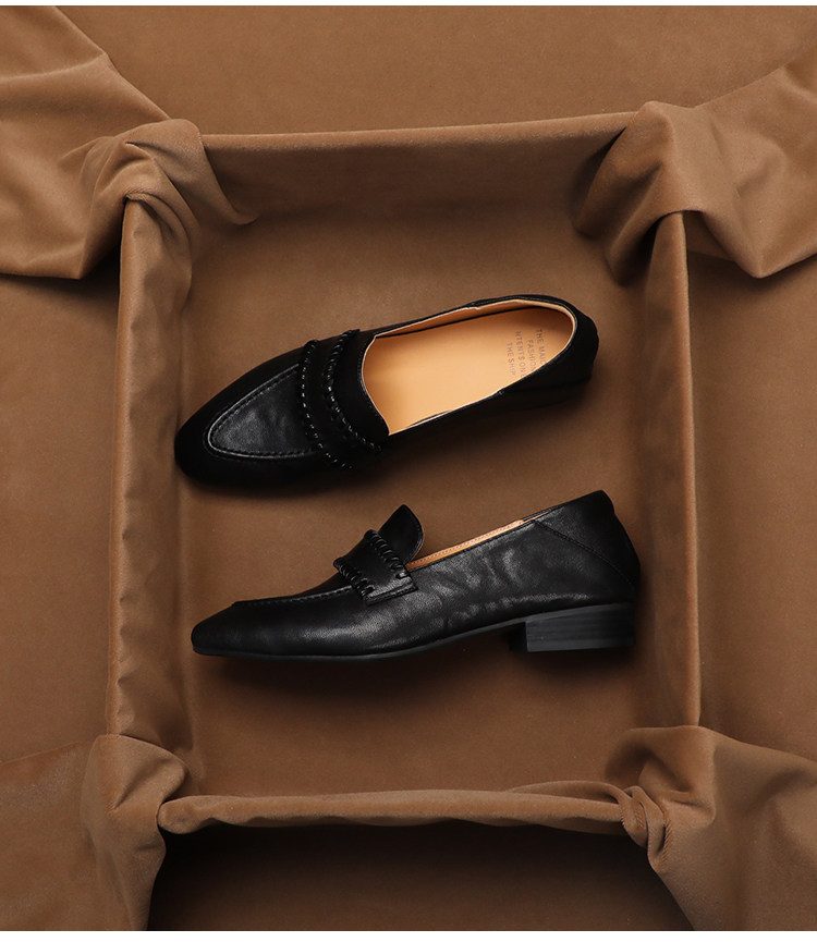 SHOEBOX Mocasines retro de pie - Peep Toe Heels reseña y precio