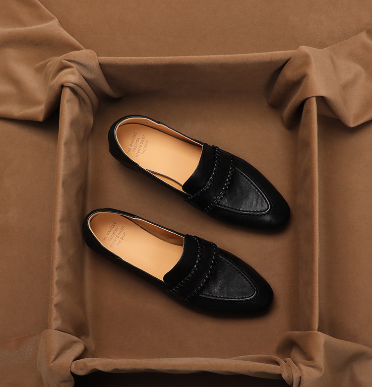 SHOEBOX Mocasines retro de pie - Peep Toe Heels reseña y precio