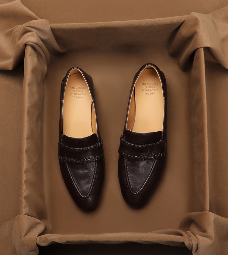 SHOEBOX Mocasines retro de pie - Peep Toe Heels reseña y precio