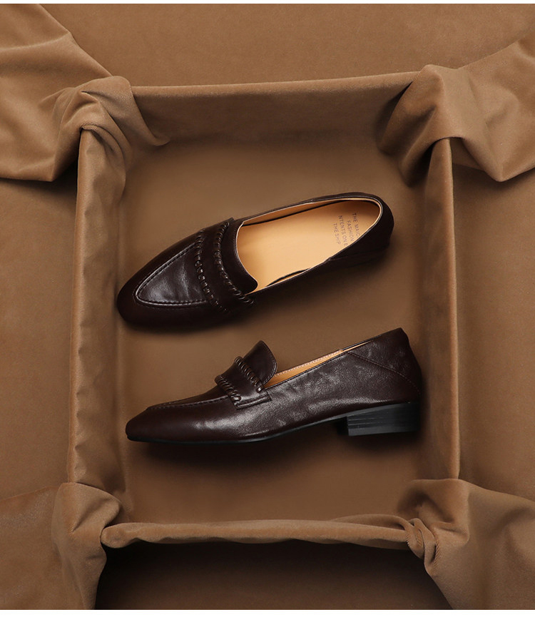 SHOEBOX Mocasines retro de pie - Peep Toe Heels reseña y precio