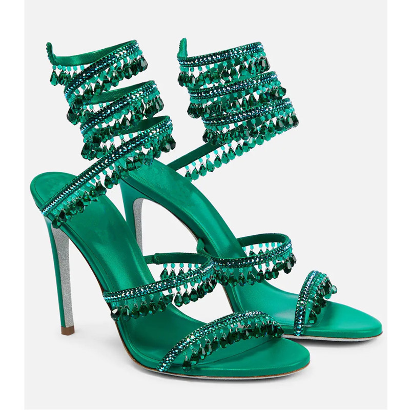 Sandalias de tacón de aguja co - Peep Toe Heels reseña y precio
