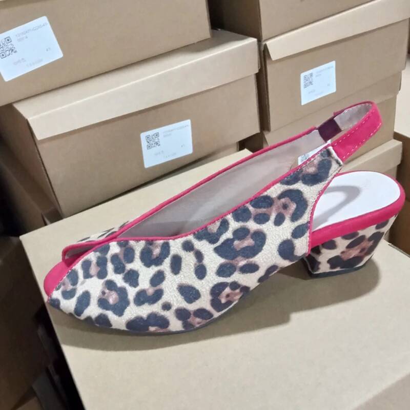 Sandalias de tacón grueso con  - Peep Toe Heels reseña y precio