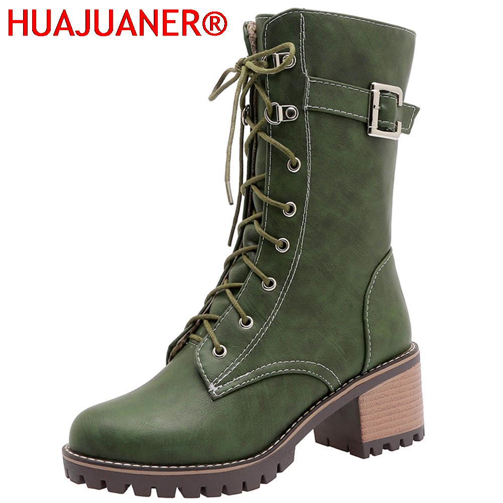 HUAJUANER 2026 Botas de Cuero  - Women'S Shoes Big Feet reseña y precio