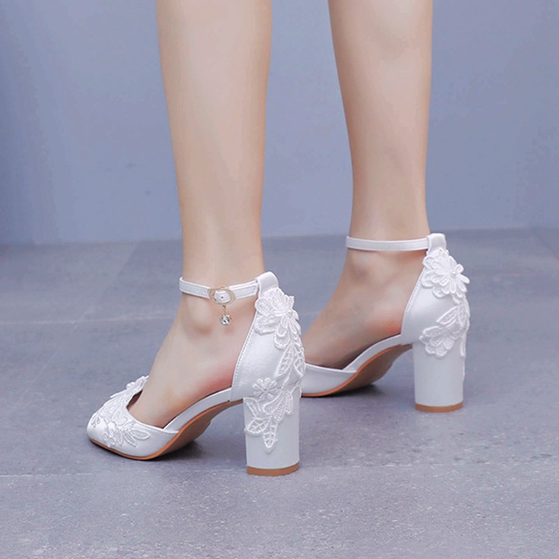 Sandalias de vestido de novia  - Peep Toe Heels reseña y precio