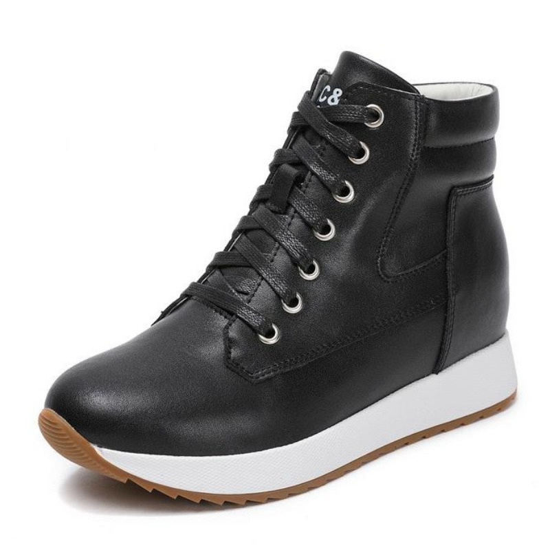 Botines tobilleros de piel aut - Wedge Heeled Sneaker reseña y precio