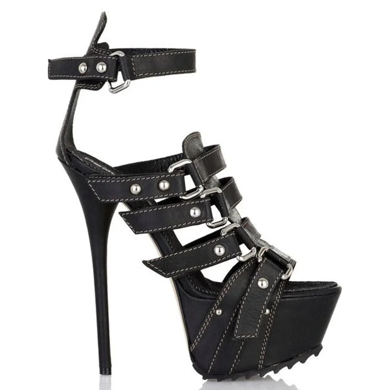 Sandalias de Plataforma con Ti - Peep Toe Heels reseña y precio