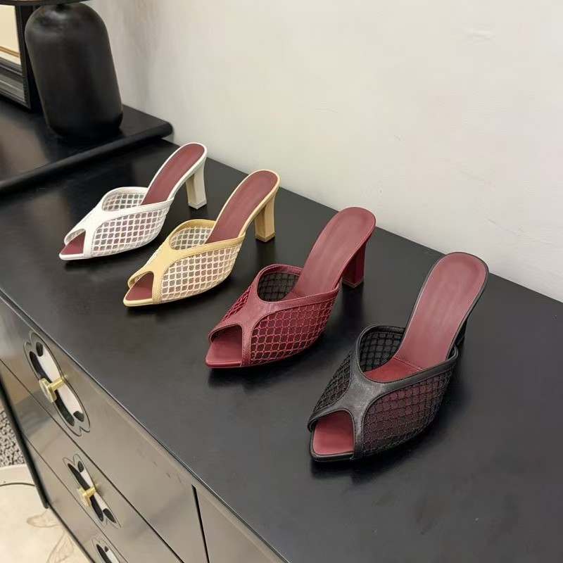 Sandalias de tacón alto con pl - Peep Toe Heels reseña y precio