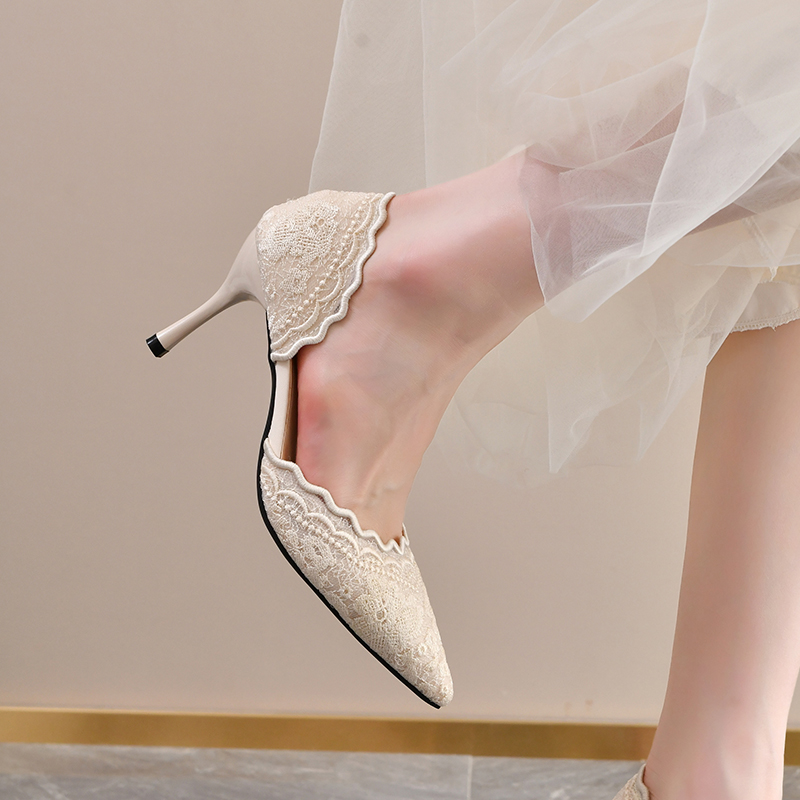Zapatos de tacón alto de encaj - Women Shoes Model reseña y precio