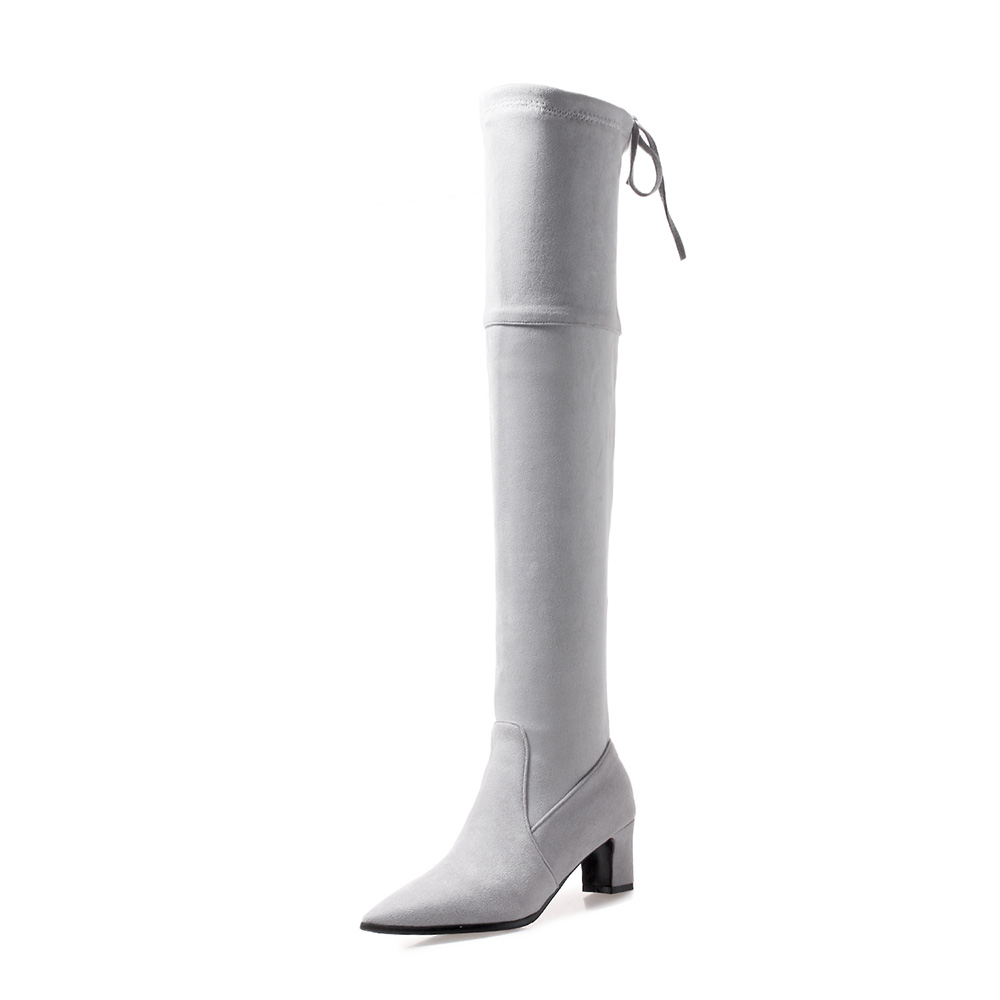 Nuevas botas altas hasta el mu - Women'S Shoes Big Feet reseña y precio