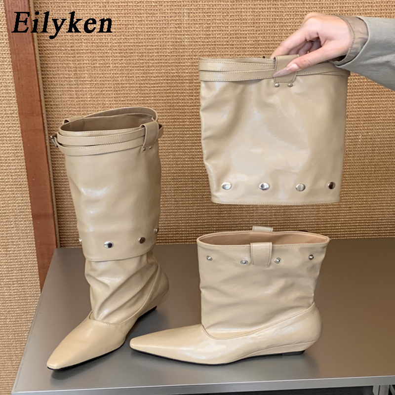 Eilyken, nueva moda, botas has - Wedge Heeled Sneaker reseña y precio