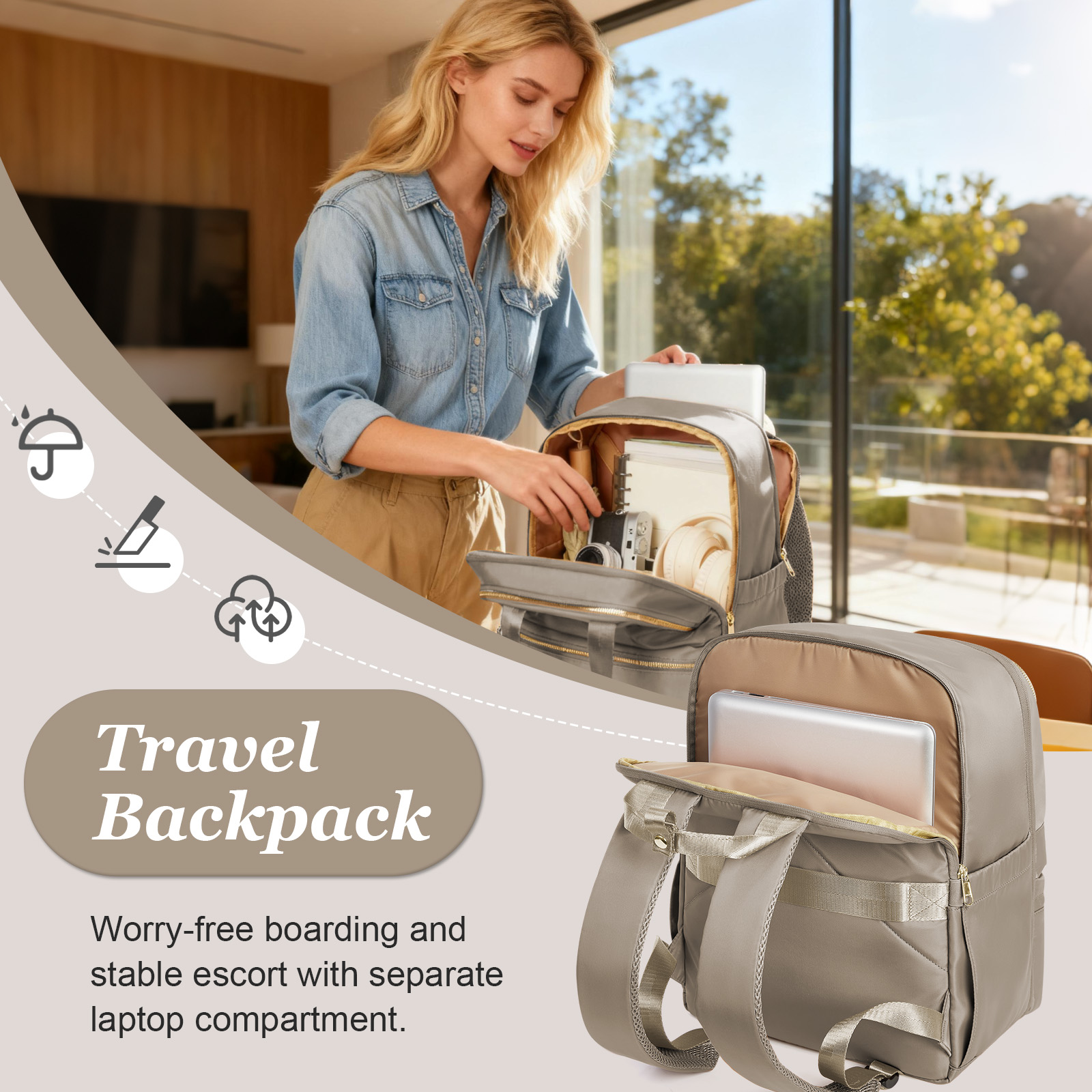 Mochila de viaje Ryanair 40x30 - Women Shoes Zipper reseña y precio