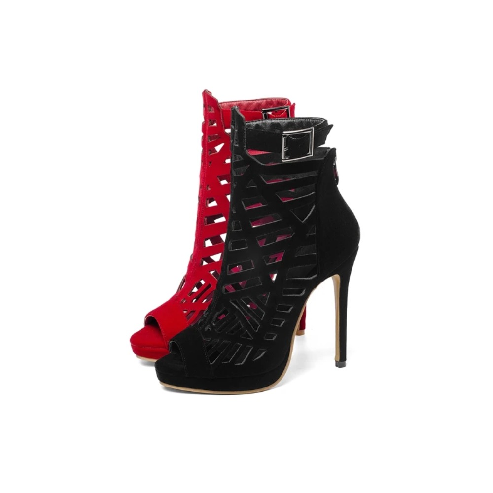 BLXQPY, sandalias de tacón alt - Peep Toe Heels reseña y precio