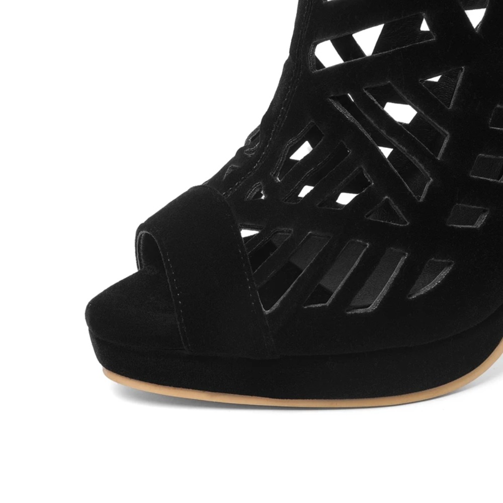 BLXQPY, sandalias de tacón alt - Peep Toe Heels reseña y precio