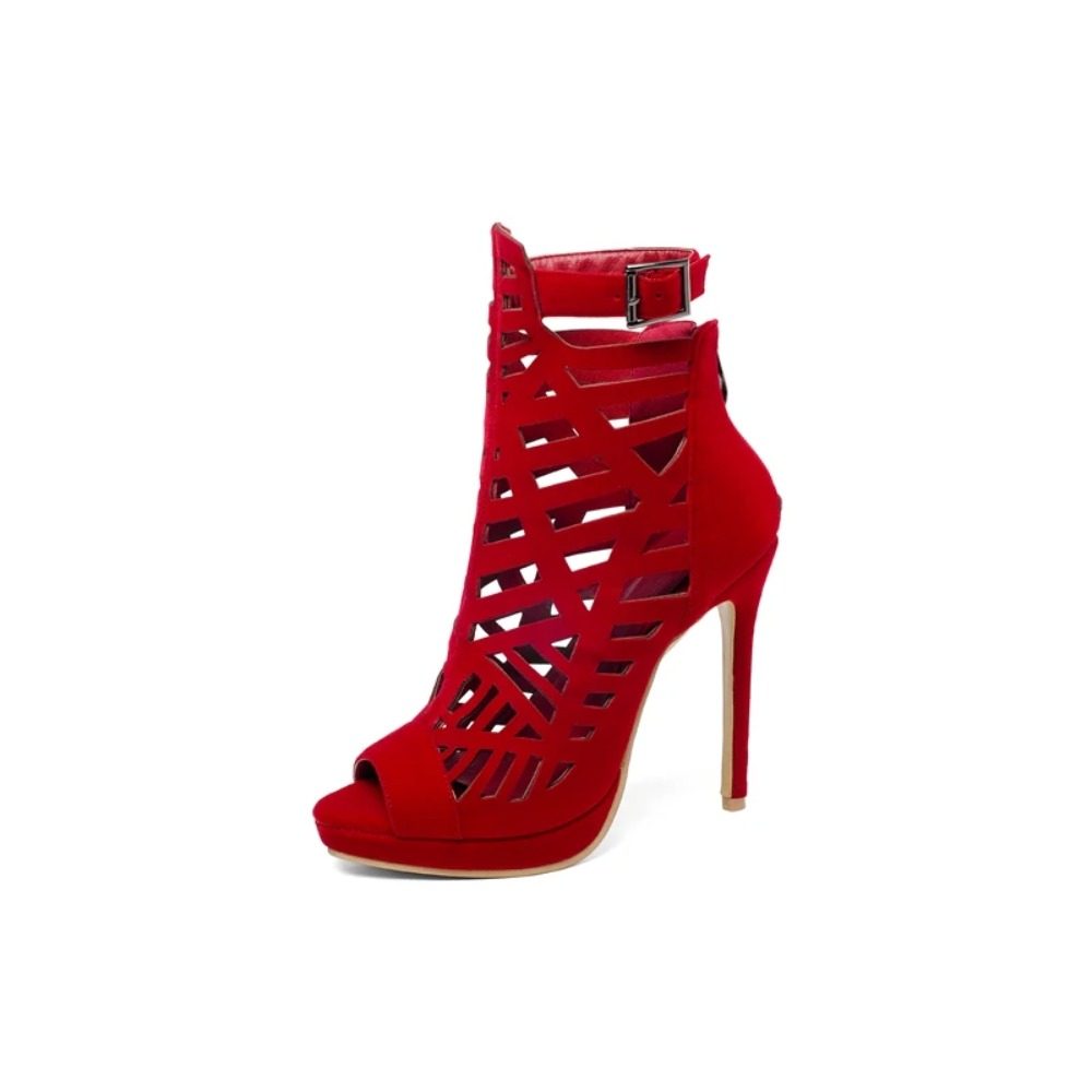 BLXQPY, sandalias de tacón alt - Peep Toe Heels reseña y precio