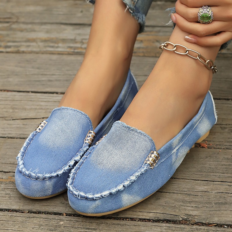 Mocasines de Mezclilla Azul Cl - Women Shoes Loafers reseña y precio