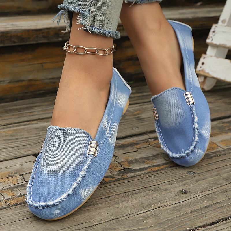 Mocasines de Mezclilla Azul Cl - Women Shoes Loafers reseña y precio