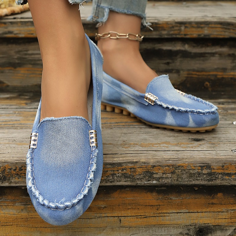 Mocasines de Mezclilla Azul Cl - Women Shoes Loafers reseña y precio