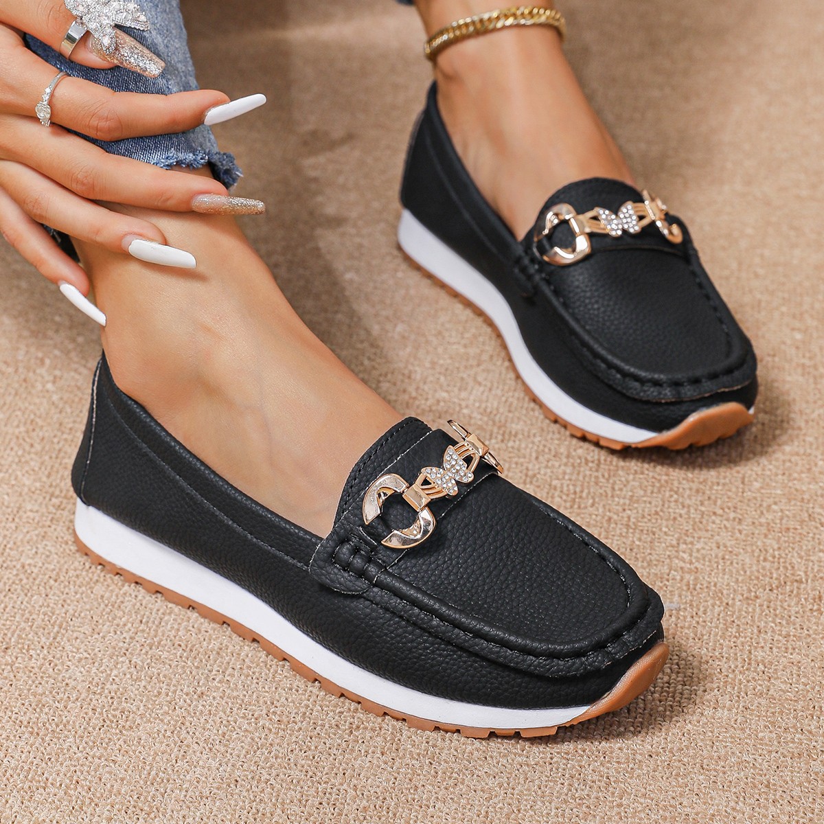 Nuevos Zapatos Planos Casuales - Women Shoes Loafers reseña y precio