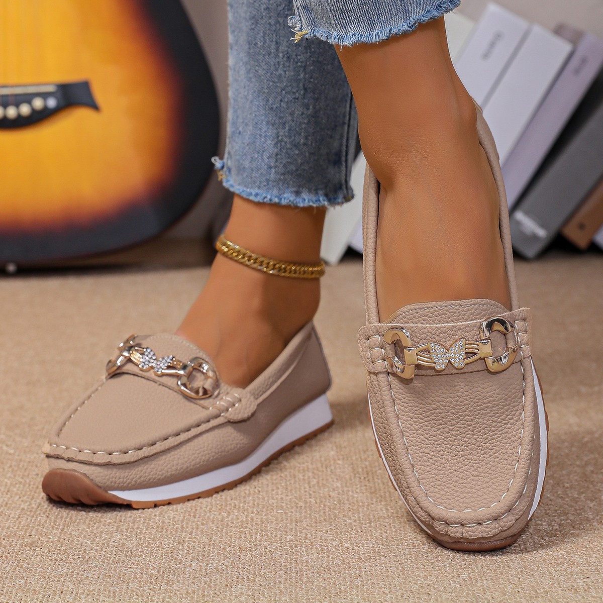 Nuevos Zapatos Planos Casuales - Women Shoes Loafers reseña y precio