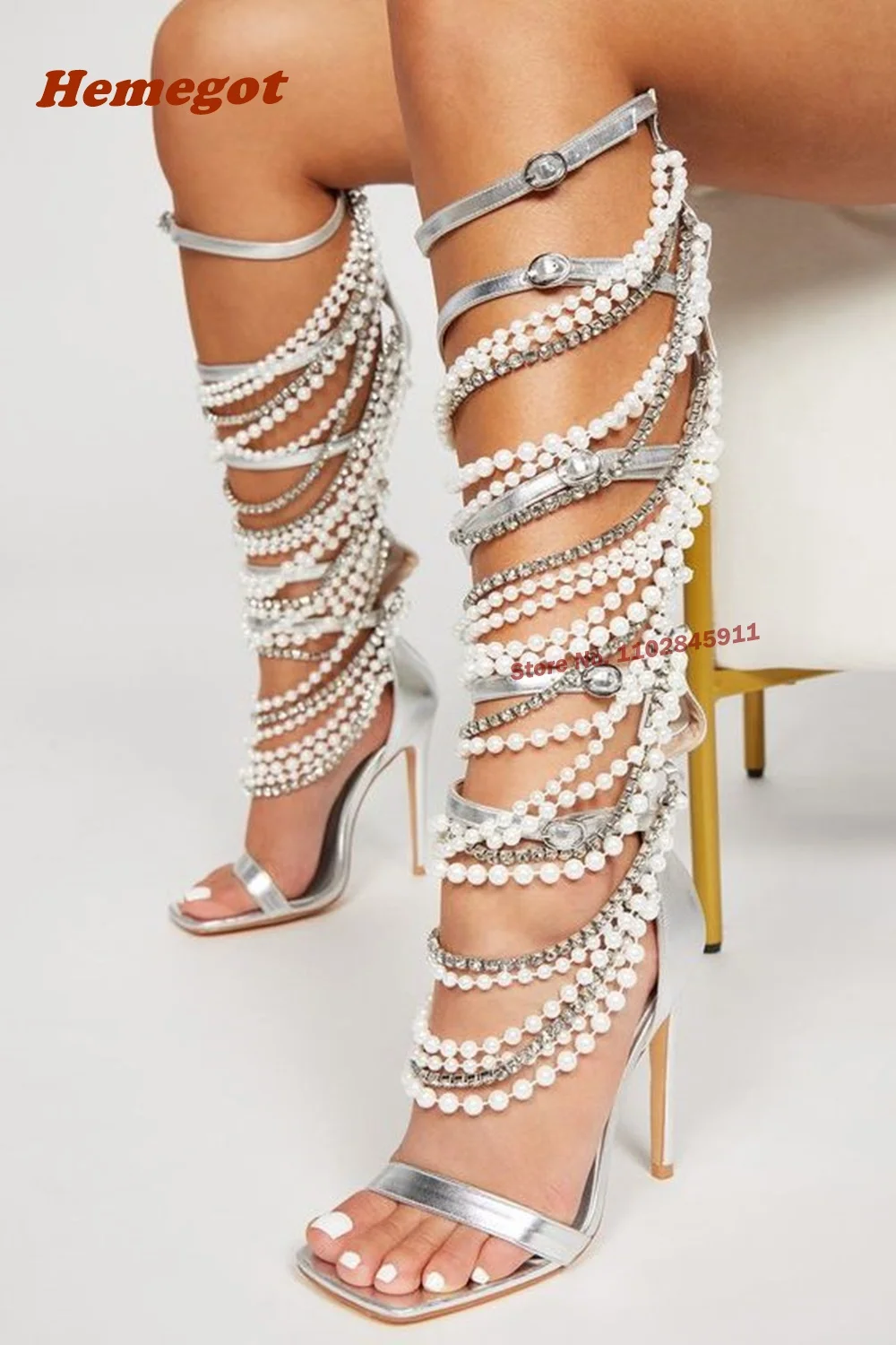 Sandalias con cadena de Metal  - Women Shoes Zipper reseña y precio