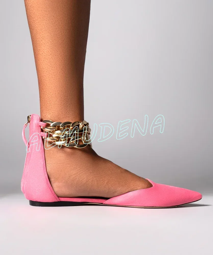 Sandalias Planas para Mujer co - Gold Chain Sandal reseña y precio