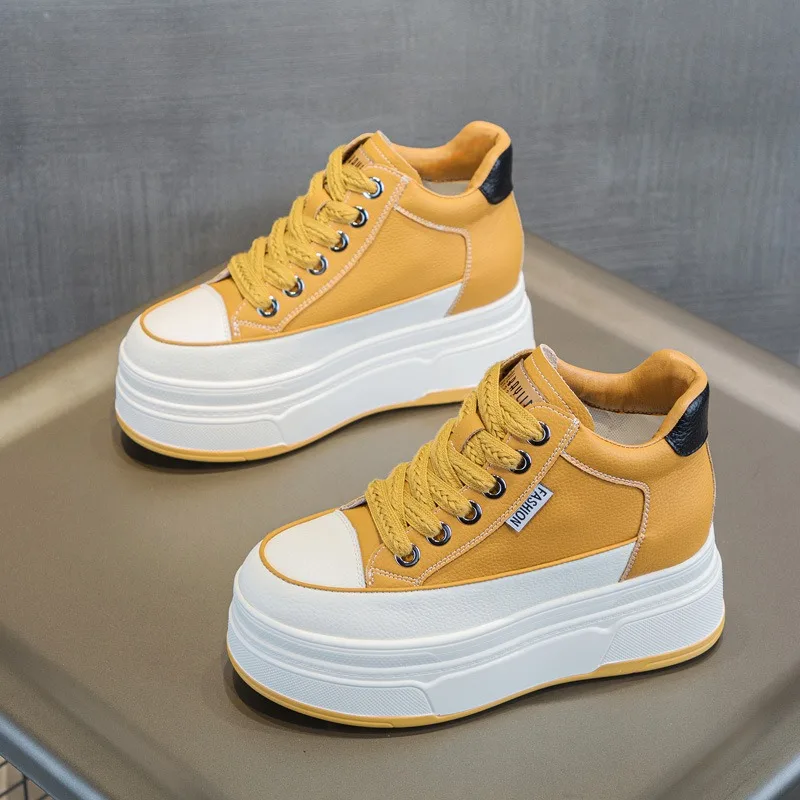 Zapatos vulcanizados de piel a - Wedge Heeled Sneaker reseña y precio