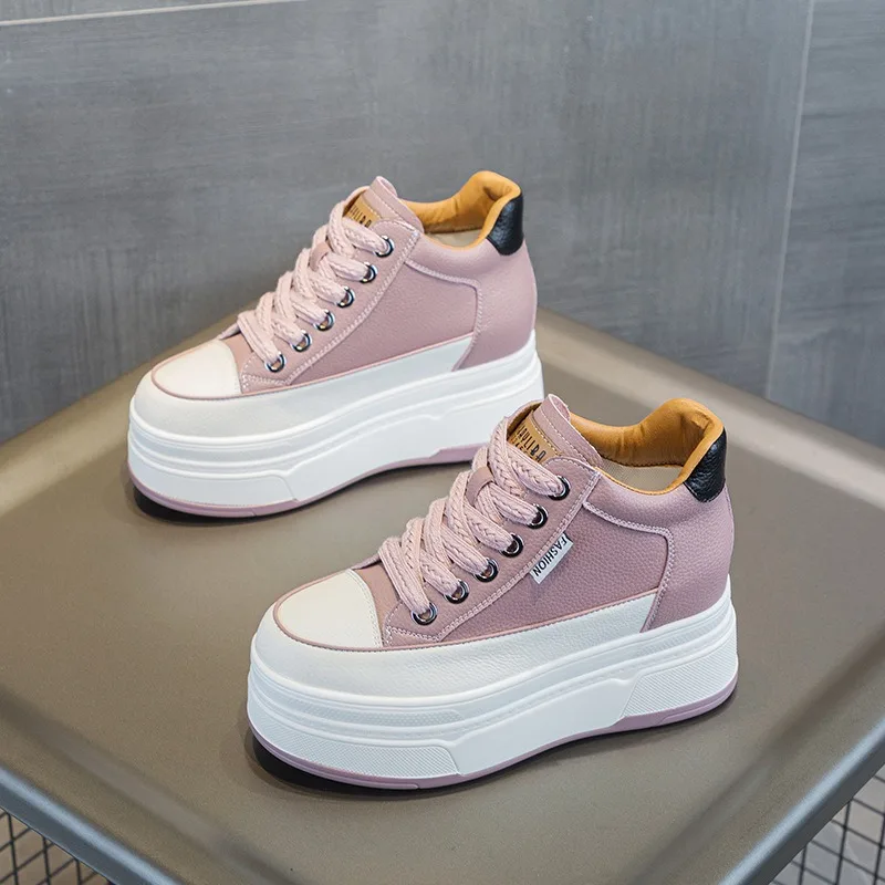 Zapatos vulcanizados de piel a - Wedge Heeled Sneaker reseña y precio